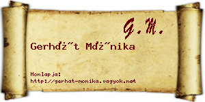 Gerhát Mónika névjegykártya