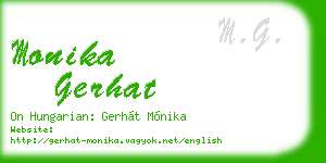 monika gerhat business card